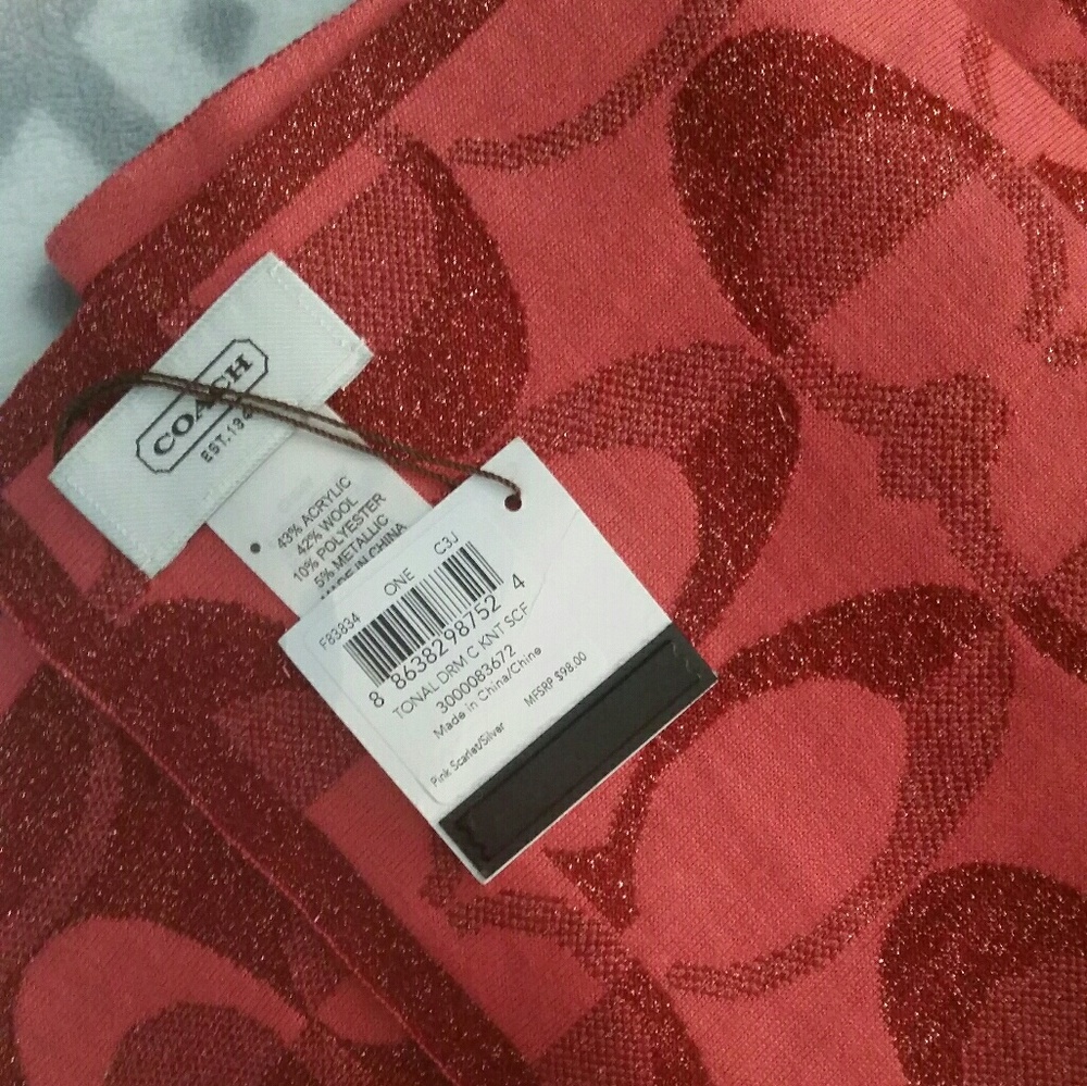 NWT Coach scarf
